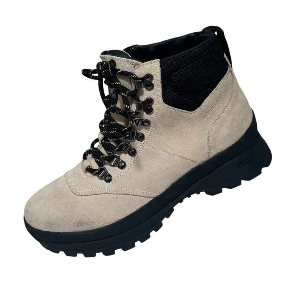 Belstaff Mens‎ Scramble Hiking Boots Beige Suede US Sz 8 • Euro Sz. 41 UK 7  NEW